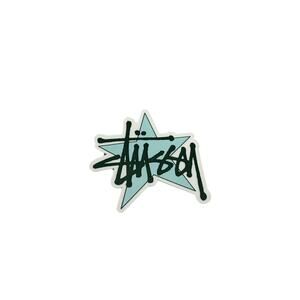 Stussy Clear Blue Graffiti Star Logo Sticker – Vinyl Decal – Rare